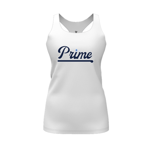 [CUS-DFW-RCBK-PER-WHT-FYS-LOGO1] Racerback Tank Top (Female Youth S, White, Logo 1)