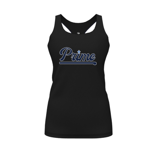 [CUS-DFW-RCBK-PER-BLK-FYS-LOGO1] Racerback Tank Top (Female Youth S, Black, Logo 1)