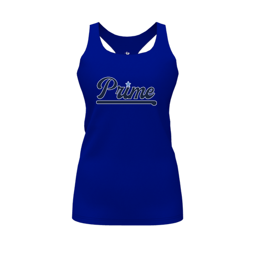 [CUS-DFW-RCBK-PER-RYL-FYS-LOGO1] Racerback Tank Top (Female Youth S, Royal, Logo 1)