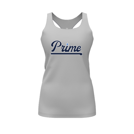 [FT0TRBGY-FYS-LOGO1] Decker Racerback Tank Top (Female Youth S, Gray, Logo 1)