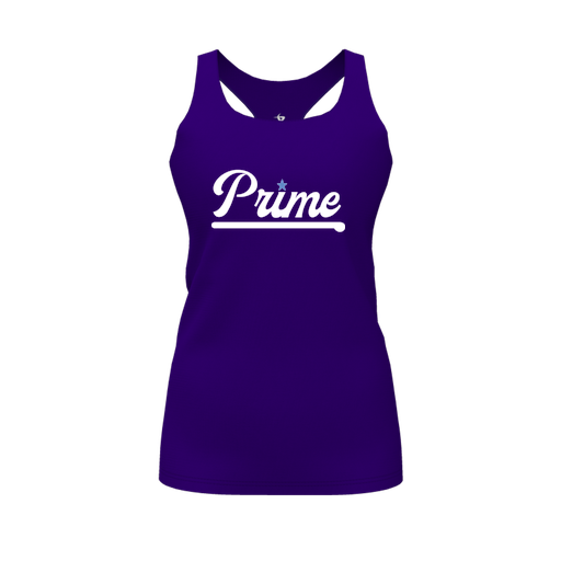 [CUS-DFW-RCBK-PER-PUR-FYS-LOGO3] Racerback Tank Top (Female Youth S, Purple, Logo 3)