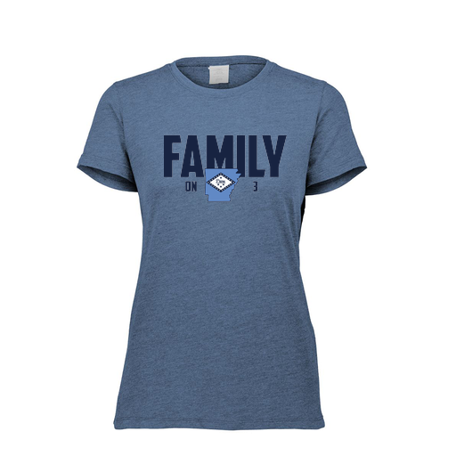 [FTSCUBNV-FAXS-LOGO2] Decker Women's Tri-Blend T-Shirt - Short Sleeve (Female Adult XS, Navy, Logo 2)