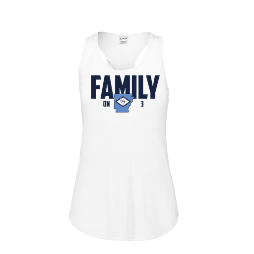 [FT0TUBWH-FAS-LOGO2] Ladies Tri Blend Tank Top (Female Adult S, White, Logo 2)