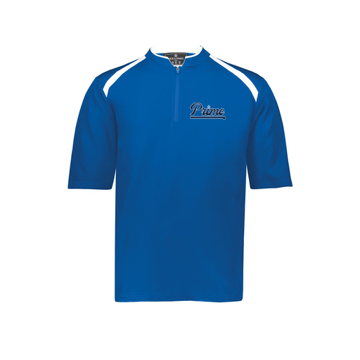 [229581-AS-RYL-LOGO1] Men's Dugout Short Sleeve Pullover (Adult S, Royal, Logo 1)