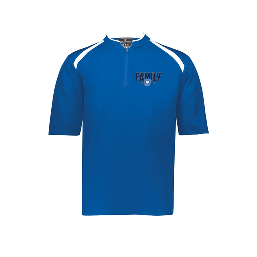 [229581-AS-RYL-LOGO2] Men's Dugout Short Sleeve Pullover (Adult S, Royal, Logo 2)