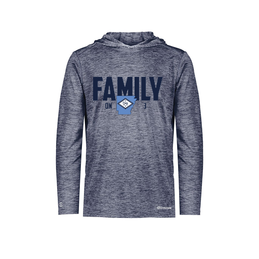 [FOLHCGNV-AS-LOGO2] Decker Men's Charge Hoodie (Adult S, Navy, Logo 2)