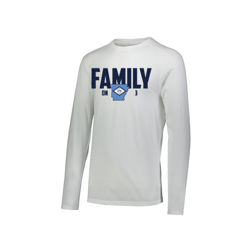 [FTLCUBWH-YS-LOGO2] Youth LS Ultra-blend T-Shirt (Youth S, White, Logo 2)