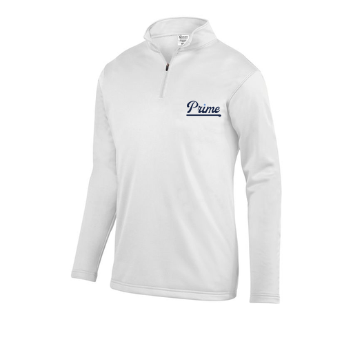 [FOLQFFWH-YS-LOGO1] Decker Youth FlexFleece 1/4 Zip (Youth S, White, Logo 1)