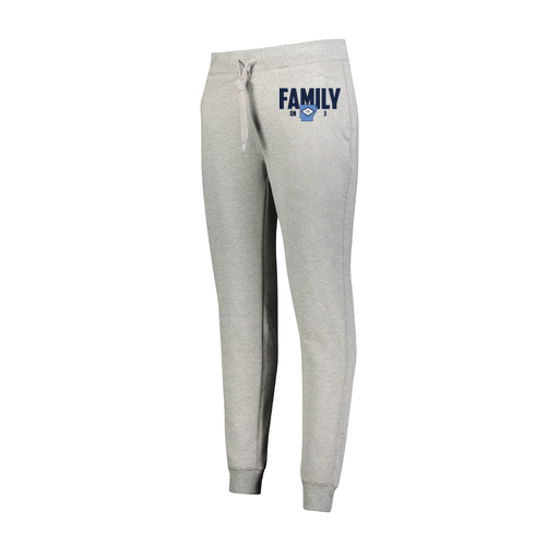 [229748.017.XS-LOGO2] Ladies 60/40 Fleece Jogger (Female Adult XS, Silver, Logo 2)