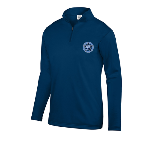 [DFW-FFQZ-NVY-AS-LOGO4] Men's FlexFleece 1/4 Zip (Adult S, Navy, Logo 4)
